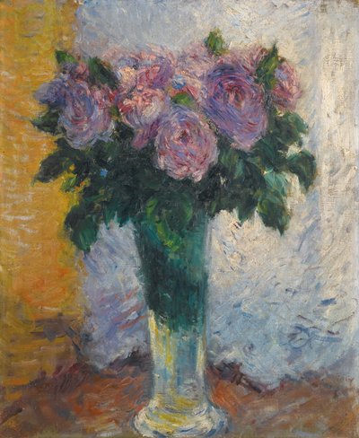 Roses in a Vase by Gustave Caillebotte